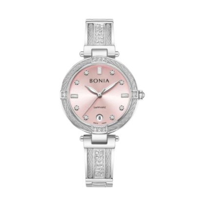 Bonia Elegance BNB10850-2377S Pink Dial Color Women Watch